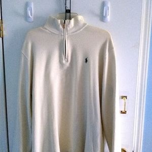 Ralph Lauren Polo 1/4 Zip estate rib sweater
